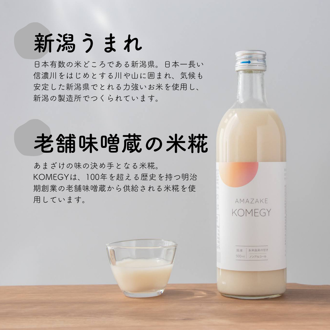 【送料無料】米糀あまざけ『KOMEGY』6本セット